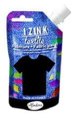 Aladine Textilní barva Aladine Izink Textile 80 ml - noir černá