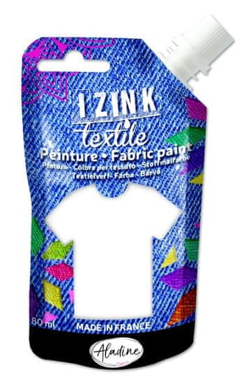 Aladine Textilní barva Aladine Izink Textile 80 ml - blanc bílá