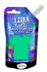 Aladine Textilní barva Aladine Izink Textile 80 ml - tm. bleu vert tyrkysová