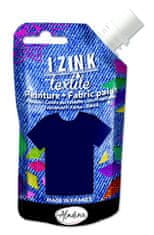 Aladine Textilní barva Aladine Izink Textile 80 ml - bleu nuit tm. modrá