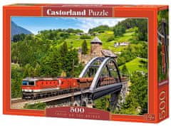 Castorland Puzzle Vlak na mostě 500 dílků