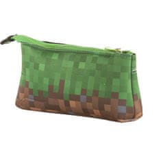 Pixie Crew MINECRAFT velké pouzdro zeleno-hnědé