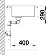 Blanco ANDANO 340/340-IF/A dřez vestavný/do roviny nerez hedvábný lesk nerez 525 248 - Blanco