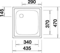 Blanco TOP EE 4x4 dřez vestavný nerez přírodní lesk nerez 501 065 - Blanco