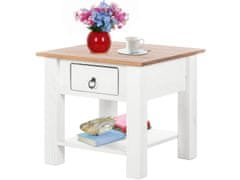 Danish Style Odkládací stolek Inge, 50 cm, bílá