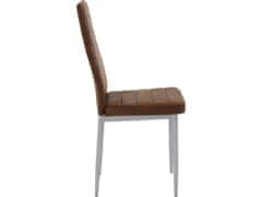 Danish Style Jídelní židle Kiok (SET 4 ks), hnědá