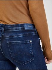 Pepe Jeans Tmavě modré skinny fit džíny Pepe Jeans Lola Zip 25