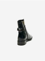 Gant Černé dámské kožené kotníkové boty GANT Fayy 37