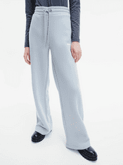 Calvin Klein Světle modré dámské volné tepláky Micro Flock Jog Pants Calvin Klein Jeans XS