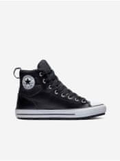 Converse Černé unisex kotníkové tenisky Converse Chuck Taylor All Star Faux Leather Berkshire Boot 38