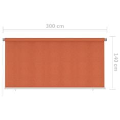 Greatstore Venkovní roleta 300 x 140 cm oranžová