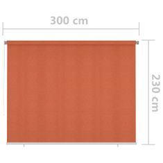 Greatstore Venkovní roleta 300 x 230 cm oranžová