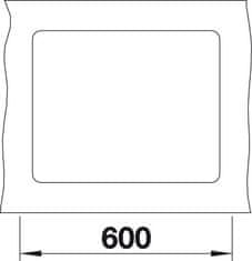 Blanco SUBLINE 500-F dřez do roviny černá granit 525 994 - Blanco