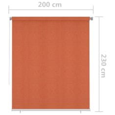 Greatstore Venkovní roleta 200 x 230 cm oranžová