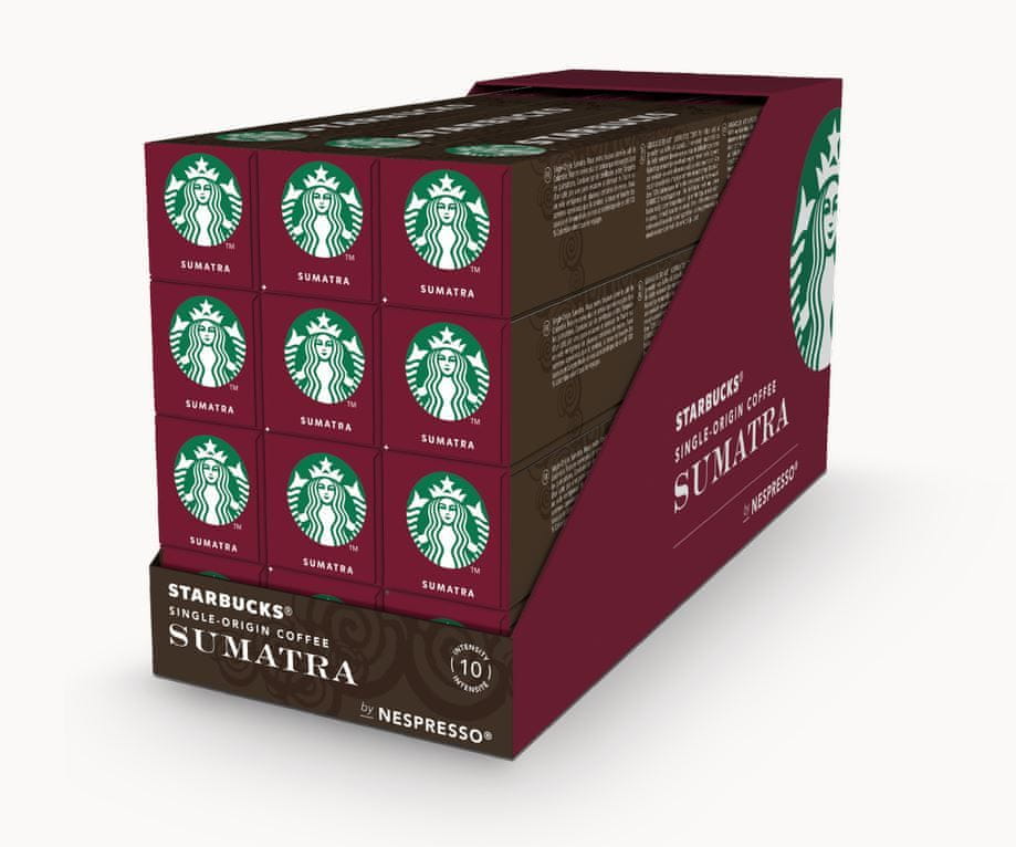 Starbucks by Nespresso Sumatra - kávové kapsle – 12x10 kapslí v balení