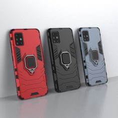 IZMAEL Odolné Pouzdro Ring Armor Case pro Samsung Galaxy A71 - Černá KP9716