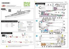 Metal Earth 3D puzzle Válečná loď Yamato (ICONX)