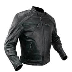 Xelement Bunda ADVANCED BIKER - pánská černá kožená moto bunda vel. 3XL