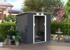IWHOME Zahradní domek ZEUS 2A 2,43 m² antracit + podlahová konstrukce ZEUS 2A IWH-10230005 + IWH-10240005