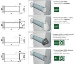 Mikawi Vetracia mriežka so strieškou – spätna klapka – golier d100 mm – čierna - MIKAWI 66-5049