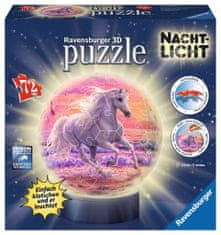 Ravensburger Svítící puzzleball Kůň na pláži 72 dílků