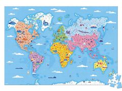 Janod Vzdělávací puzzle Zajímavosti světa 350 dílků