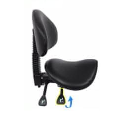 Timeless Tools Sedlová otočná židle s opěrkou zad, ve více barvách-černá