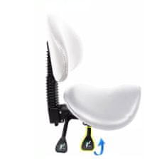 Timeless Tools Sedlová otočná židle s opěrkou zad, ve více barvách-bílá