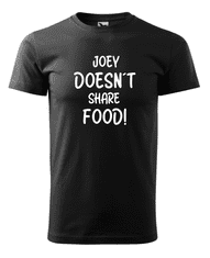 Fenomeno Pánské tričko Joey doesnt share food - černé Velikost: M
