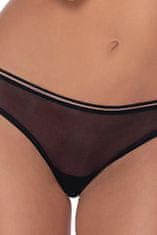 Róza Dámská tanga Lica black + Ponožky Gatta Calzino Strech, černá, M