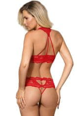 Róza Dámská tanga Sefia red + Ponožky Gatta Calzino Strech, červená, XL