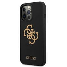 Guess GUHCP13LLS4GGBK hard silikonové pouzdro iPhone 13 / 13 Pro 6.1" black Silicone 4G Logo