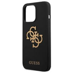 Guess GUHCP13LLS4GGBK hard silikonové pouzdro iPhone 13 / 13 Pro 6.1" black Silicone 4G Logo