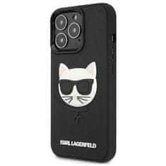 Karl Lagerfeld KLHCP13XCH3DBK hard silikonové pouzdro iPhone 13 Pro MAX 6.7" black 3D Rubber Choupette