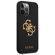 Guess GUHCP13LLS4GGBK hard silikonové pouzdro iPhone 13 / 13 Pro 6.1" black Silicone 4G Logo