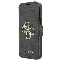 Guess GUBKP13L4GMGGR knížkové pouzdro iPhone 13 / 13 Pro 6.1" grey book 4G Big Metal Logo