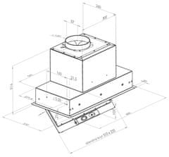 Ciarko Design Odsavač vestavný do skříňky SU Mini 60 Black (CDZ6001C) + 4 roky záruka po registraci