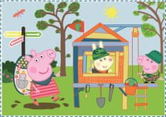 Trefl Puzzle Prasátko Peppa: Vzpomínky na prázdniny 4v1 (12,15,20,24 dílků)