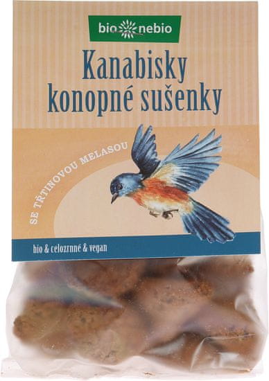 Bionebio Bio KANABISKY – celozrnné sušenky 130 g