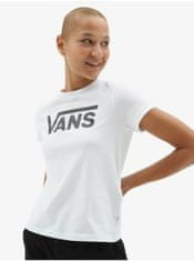 Vans Bílé dámské tričko s potiskem Vans Flying V Crew XS