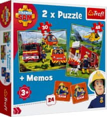 Trefl Puzzle Požárník Sam 30+48 dílků + pexeso