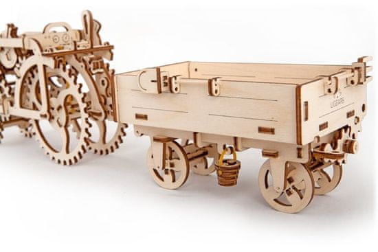 UGEARS 3D dřevěné puzzle Vlečka 68 dílků