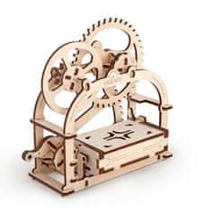 UGEARS 3D dřevěné puzzle Mechanická krabička 61 dílků