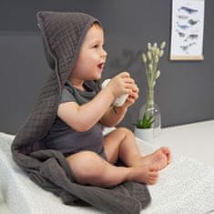 Lässig Muslin Hooded Towel milky