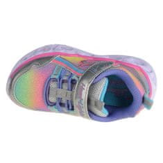 Skechers Boty stříbrné 21 EU Heart Lightsrainbow Lux