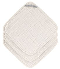 Lässig Muslin Washcloth Set 3 pcs milky