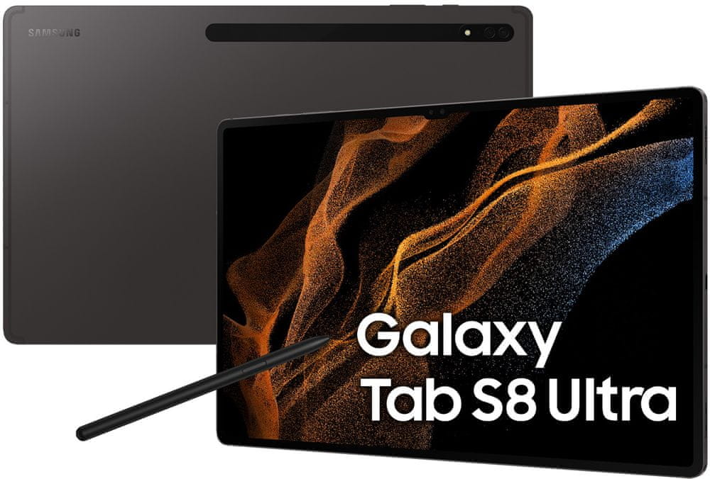 Samsung Galaxy Tab S8 Ultra, 8GB/128GB, Wi-Fi, Dark Grey (SM-X900NZAAEUE) - rozbaleno