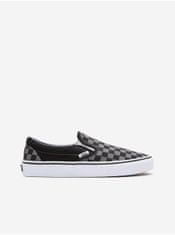 Vans Šedo-černé pánské kostkované slip on tenisky VANS Classic 44