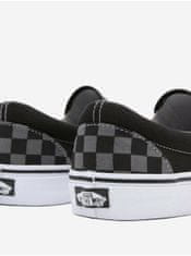 Vans Šedo-černé pánské kostkované slip on tenisky VANS Classic 44