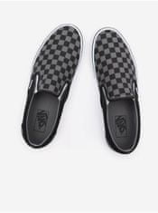 Vans Šedo-černé pánské kostkované slip on tenisky VANS Classic 43